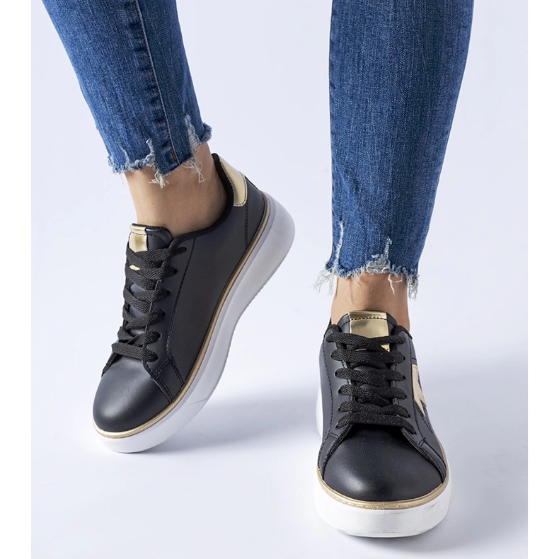 Fekete és arany Fraggle sportcipő 1