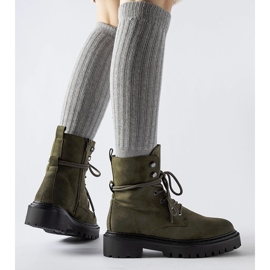 Zöld lapos csizma Brattle védővel 1