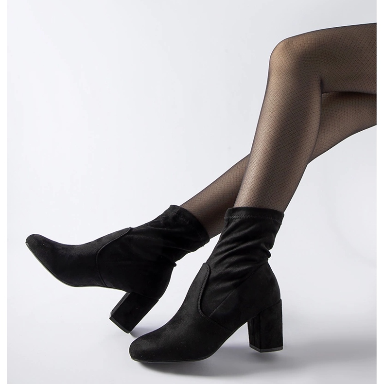 Fekete Lexington felbújós bokacsizma 1