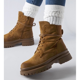 Vadnais kopott orrú barna csizma 1