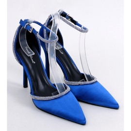 Magas sarkú pumpák cirkóniával Conway Blue kék 1