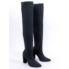 Rugalmas magas sarkú muskétás Veronica Black fekete 1