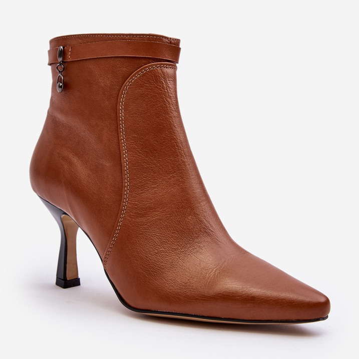 Bőr női bokacsizma Maciejka 06301-29 barna 2