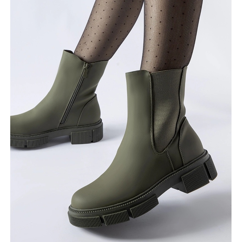 Zöld szigetelt Sorbo gumi bokacsizma 1