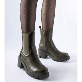 Sötétzöld Hattiesburg bokacsizma 1