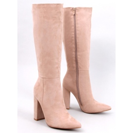 Maureen Khaki stabil sarkú csizma bézs 1