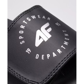 Női sport papucs 4F 4FJSS23FFLIM080-21S fekete 2