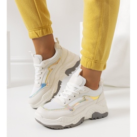 Bézs Gossett tornacipő fehér 2