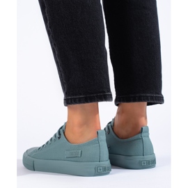 Női sötétzöld tornacipő Big Star LL274019 1