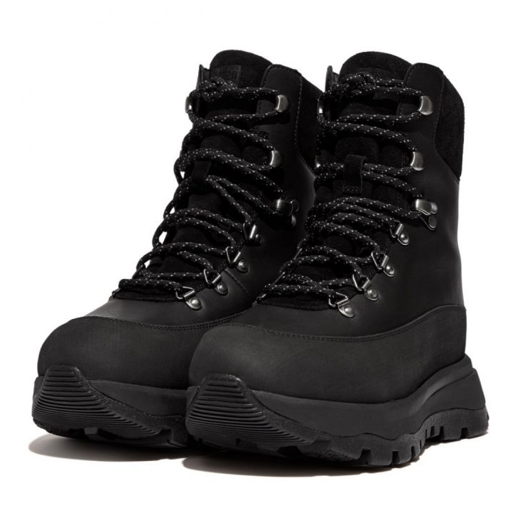 FitFlop Neo-D-Hyker vízálló szövet/velúr járócipő W GP3-090 fekete 4