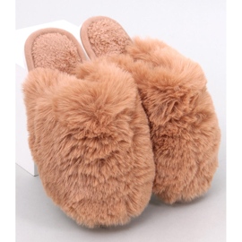 Calvert Camel női prémes papucs barna 1