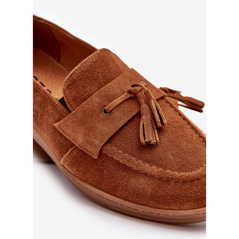 Férfi Velúr Loafers Cipők Zazoo 1566 barna 1