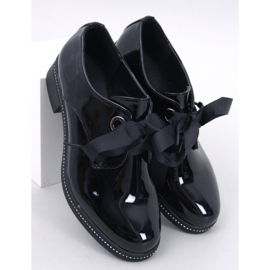 Davia Black patent mokaszinok fekete 1