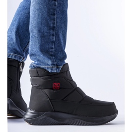 Fekete Chesnut rövid hőszigetelt hócsizma 1