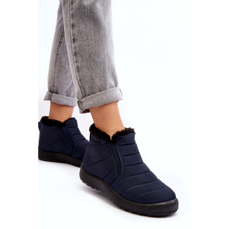 News Női sötétkék hócsizma 1