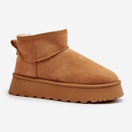 Női Camel Pirette Platform hócipő barna 2