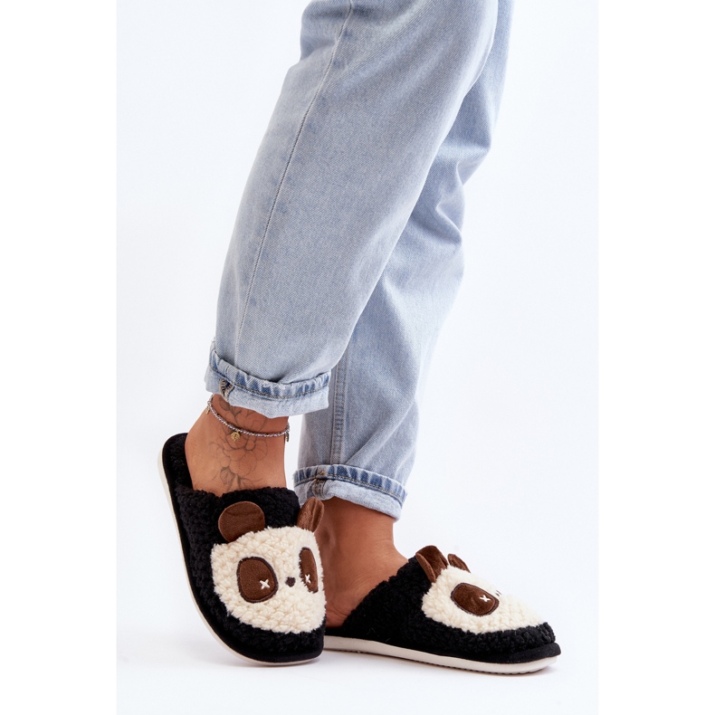 Meleg női papucs fekete Priseth 1