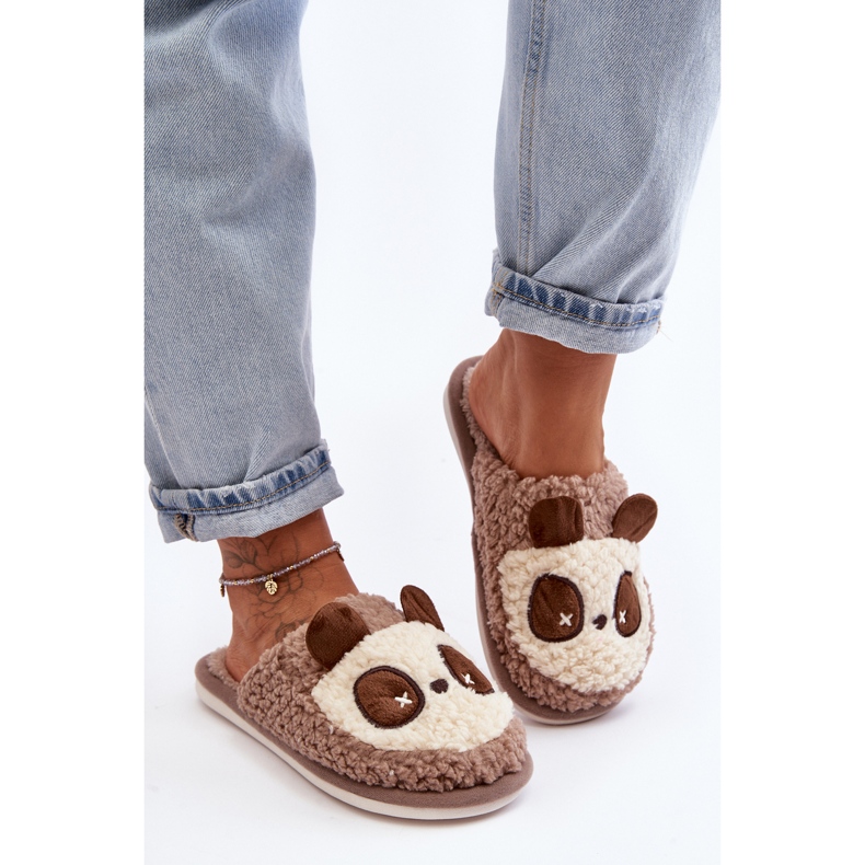 Meleg női papucs barna Priseth 2 Meleg női papucs barna Priseth 2