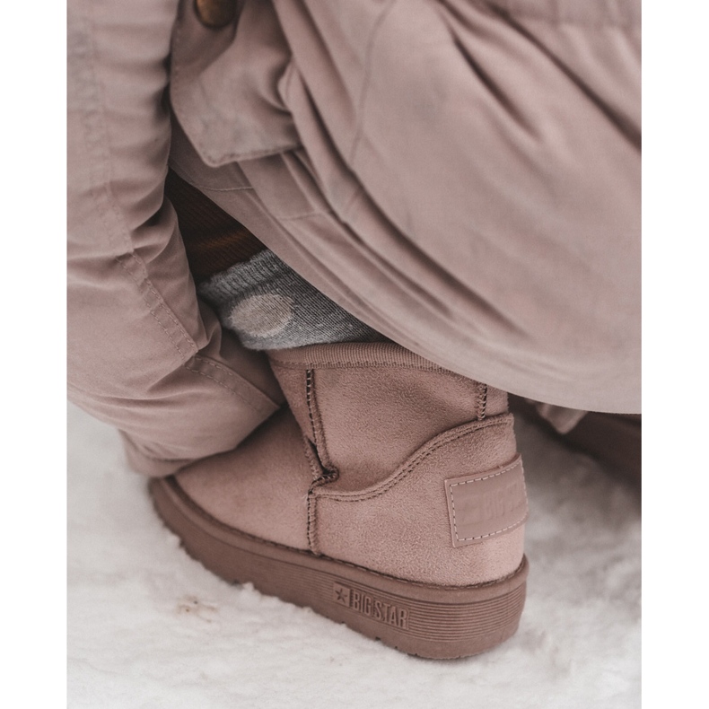 Hószigetelt gyerekcipő cipzárral, rózsaszín Big Star MM374101 1