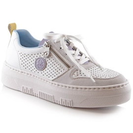 Kényelmes Rieker W RKR589 fehér cipő 2