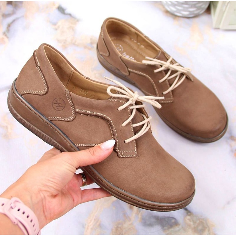 Helios W H715N komfortcipő, bézs barna 1