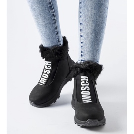 Fekete szigetelt magas szárú Oneglia tornacipő 1