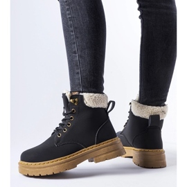 Fekete szigetelt Burgondi munkáscsizma 1