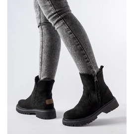 Fekete szigetelt klasszikus Tesoriero bokacsizma 1