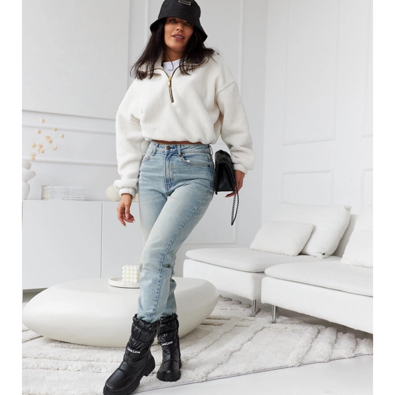 Pulliam fekete szigetelt női hócsizma 1