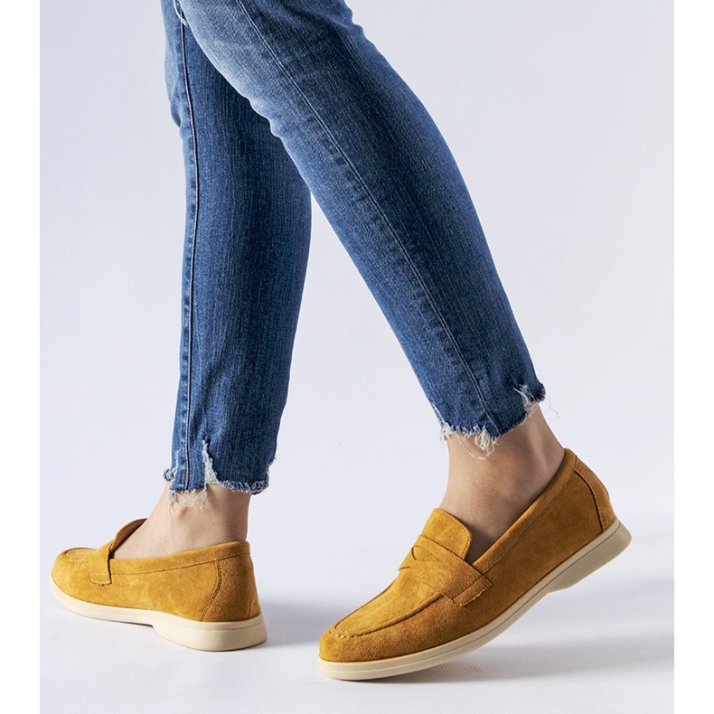 Sötétbézs mokaszinok Ferragus öko-velúrból 1