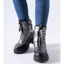 Grafit és fekete szigetelésű Moorhead hócsizma szürke 1