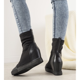 Fekete rugalmas ék cipők Partida 1