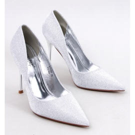 Fényes magassarkú Diamoi Silver részecskékkel ezüst 1