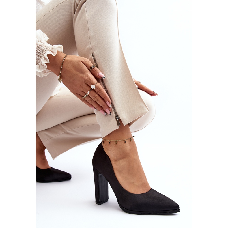 Fekete Piatti magassarkú pumpák 1