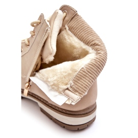 News Női bőr szigetelt csizma Bézs Bimena 1