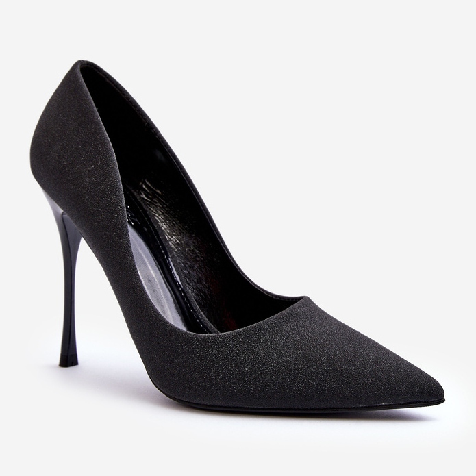 Tiberon fekete csillogó magassarkú 1 Tiberon fekete csillogó magassarkú 1