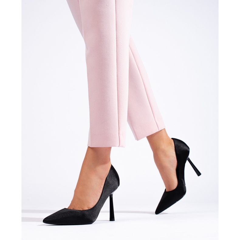 Női magassarkú Vinceza fekete 1