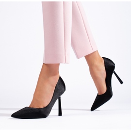 Női magassarkú Vinceza fekete 2