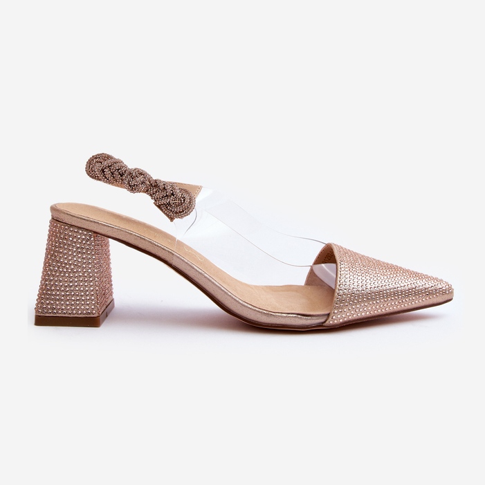 Elegáns hegyes orrú szivattyúk D&amp;A MR91292-1 pezsgő aranysárga 1