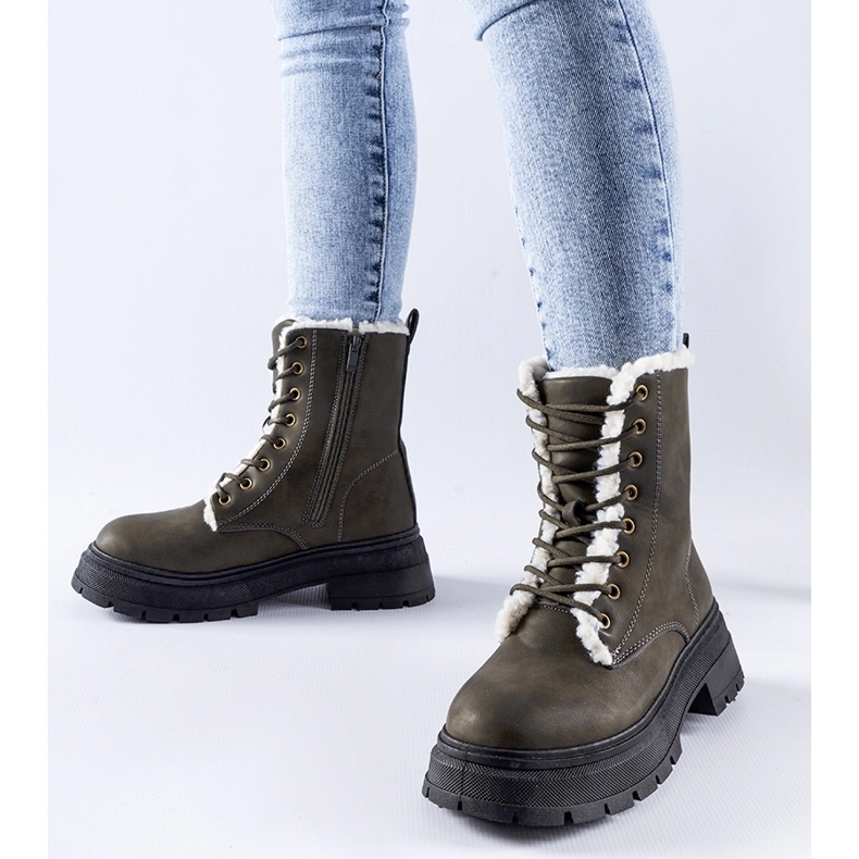 Tadasuni zöld szigetelt csizma 1