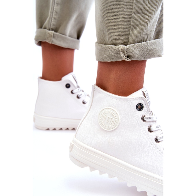 Női cipők Big Star High Meleg fehér GG274108 1