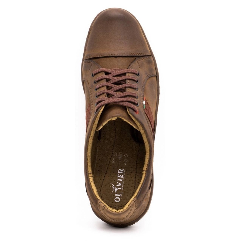 Antex Férfi bőr alkalmi cipő 238GT barna 3