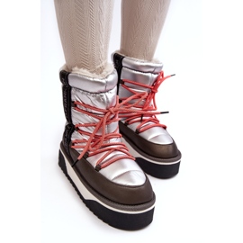 Női hócsizma vastag vegán talpon D.Franklin DFSH371006 Ezüst 4 Női hócsizma vastag vegán talpon D.Franklin DFSH371006 Ezüst 4