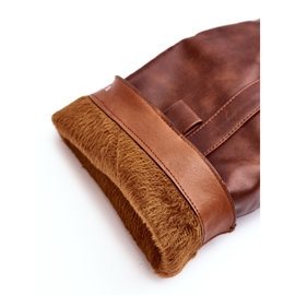 Super Mode Hőszigetelt térd feletti női csizma, magas sarkú barna Genzani 3