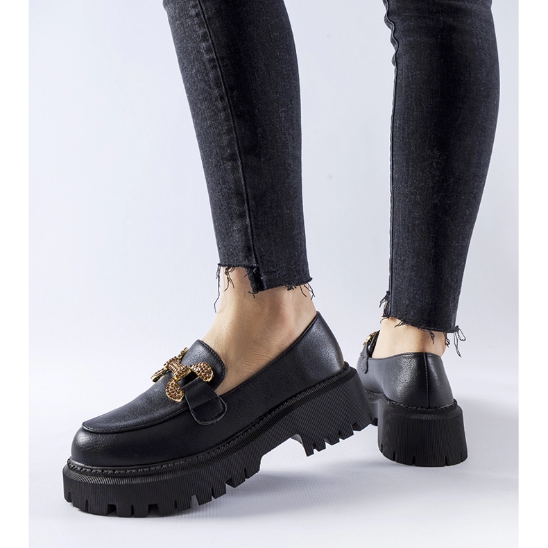 Uzzone strasszokkal díszített fekete naplopók 1