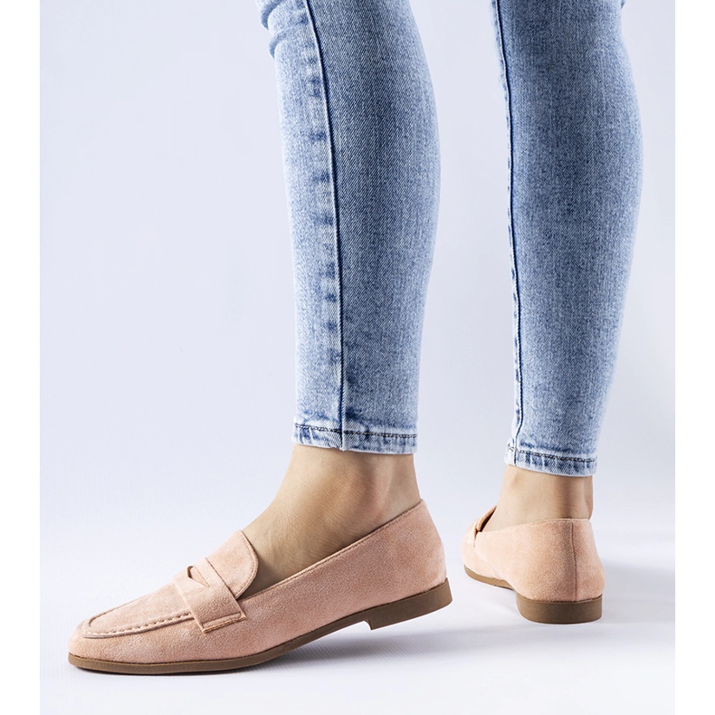 Rózsaszín Medford öko-velúr mokaszinok 1