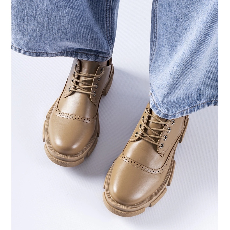 Piazzetta barna fűzős cipő 1