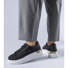 Fekete Scuderlando platform tornacipő 1