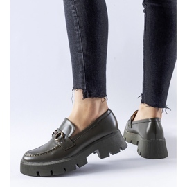 Zöld mokaszinok Cerzeto csattal 1