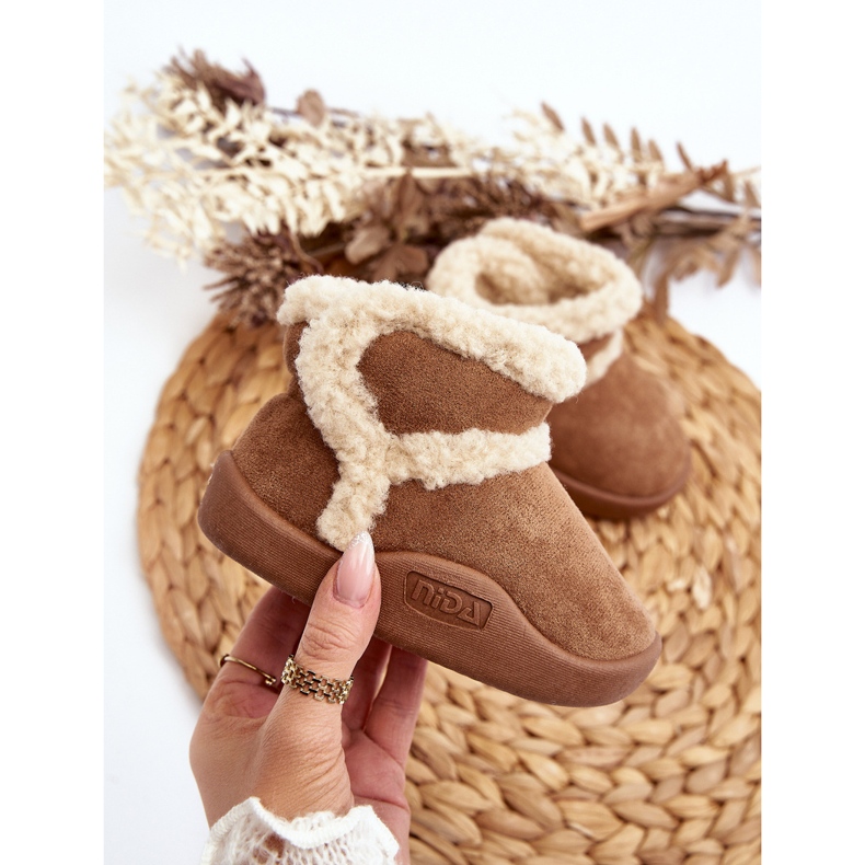 Camel Unitia gyerek tépőzáras hócsizma barna 2